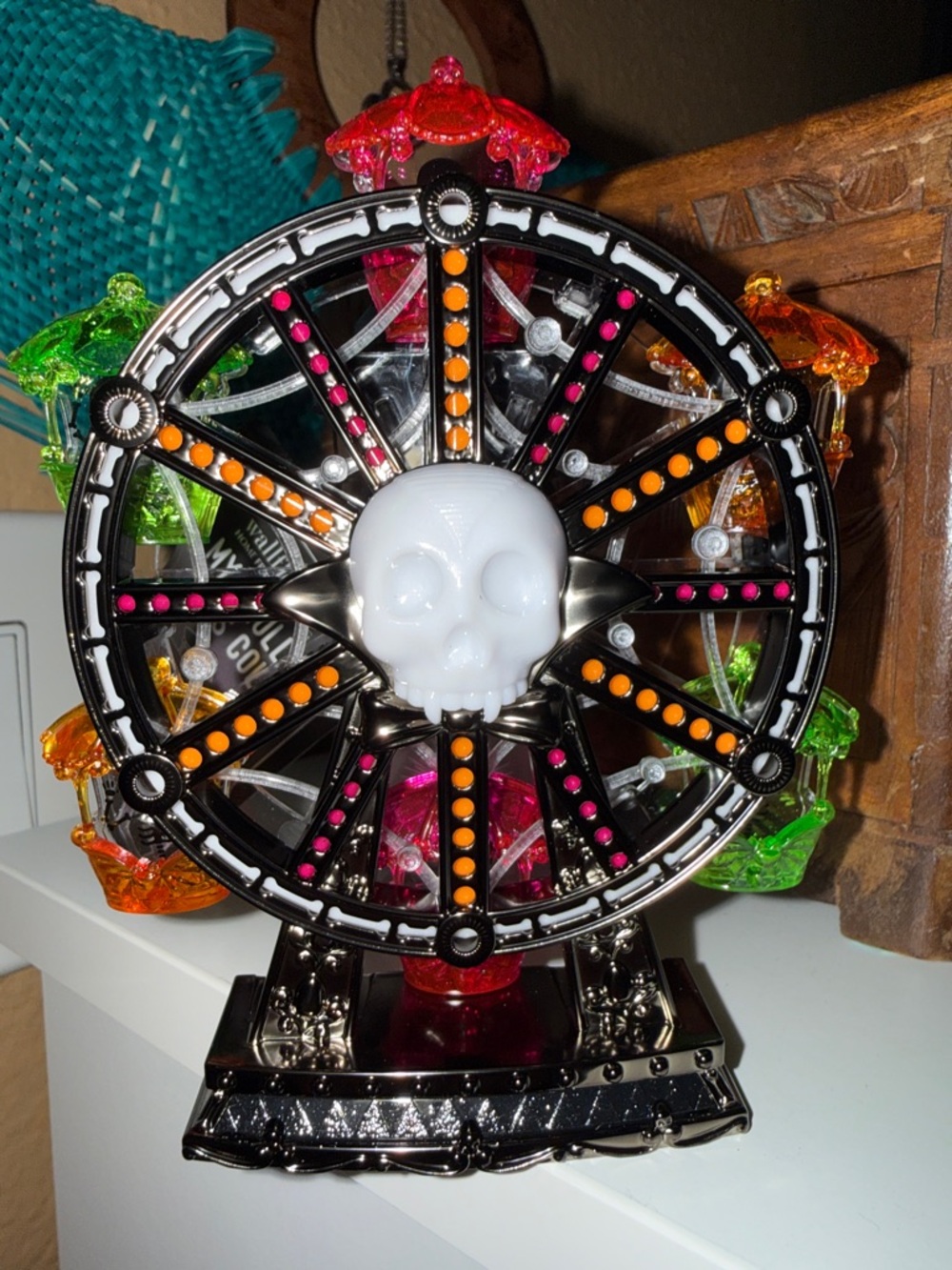 Decorative Skull Ferris Wheel Accent - wallflower plug-in